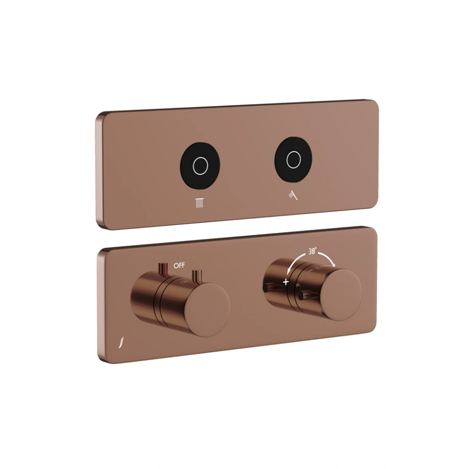 Shower System Blush Gold PVD