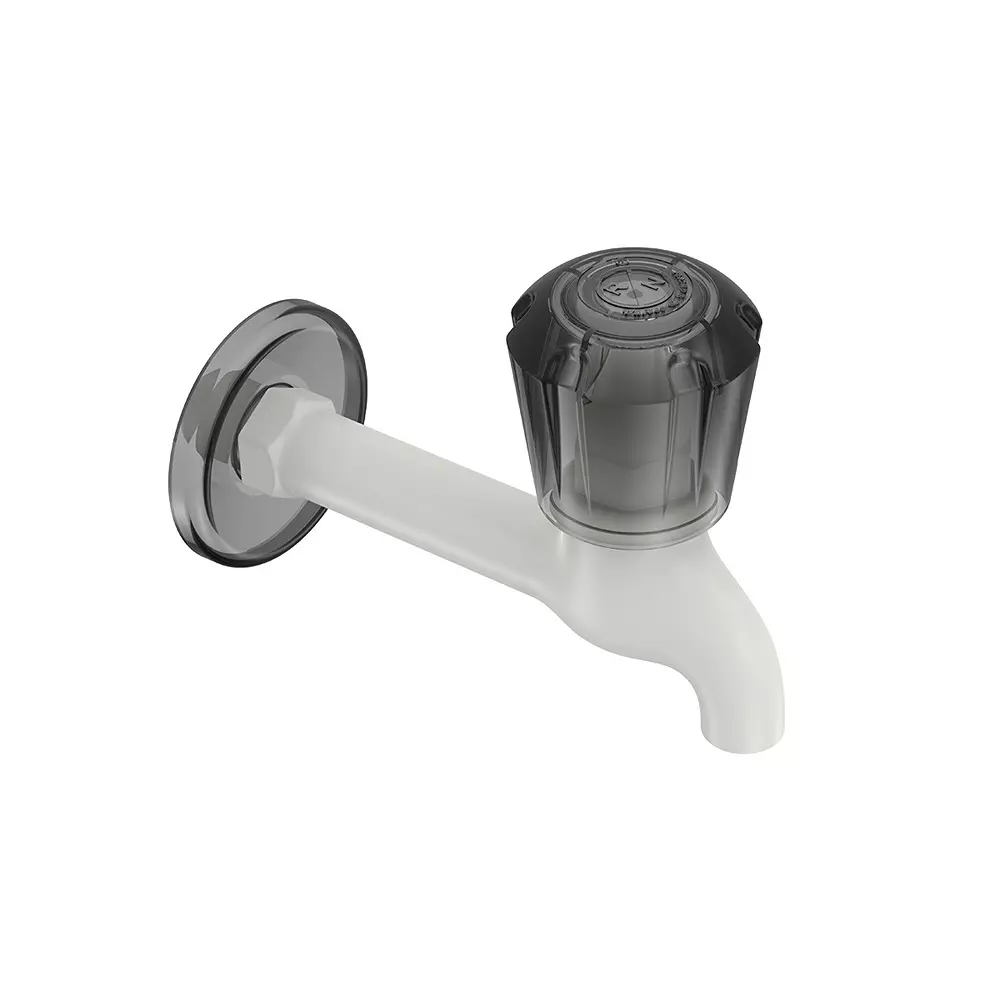 LONG BODY BIB TAP CHARCOAL