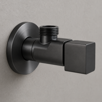 RIGHT ANGLE STOP VALVE CHARCOAL